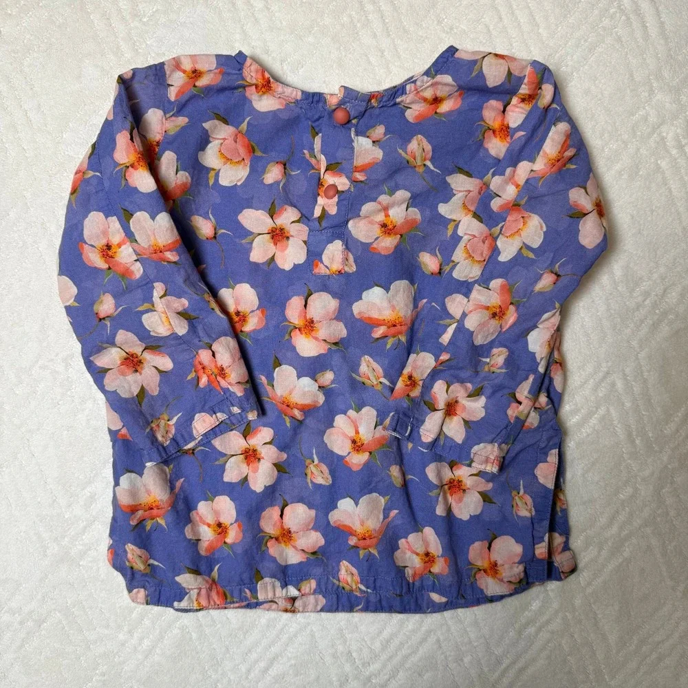 Boho Cottage Girls 3pc Lot Approx Sz 8 Floral Dresses Blouse Unbranded